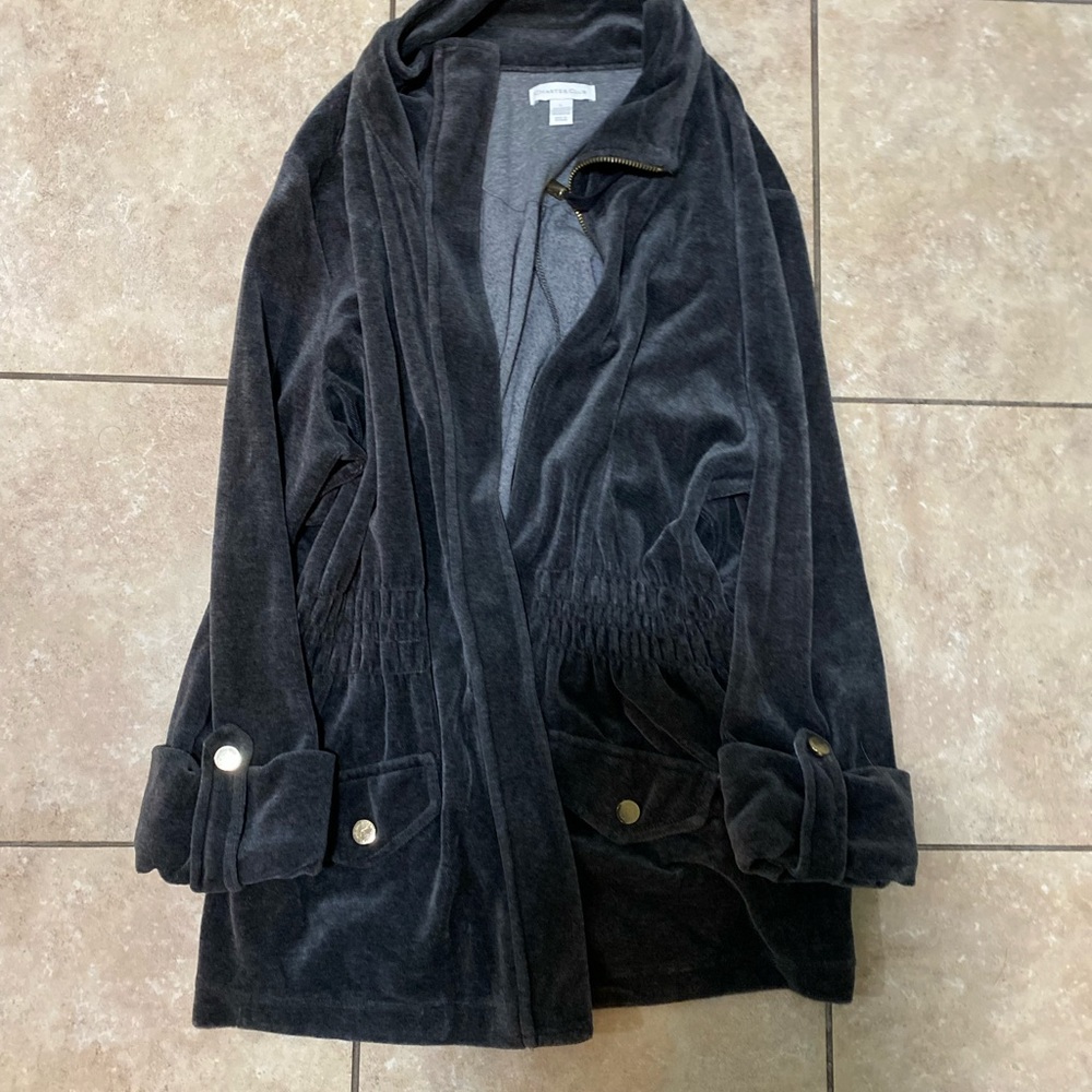 Charter Club Zip Up Sweatshirt/ Jacket